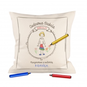 Poduszka "Portret Babci"