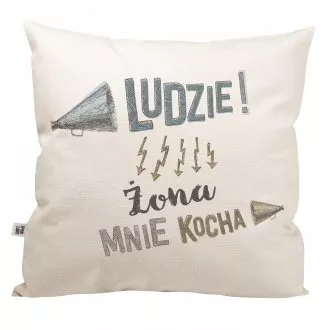 Poduszka "Żona mnie kocha"
