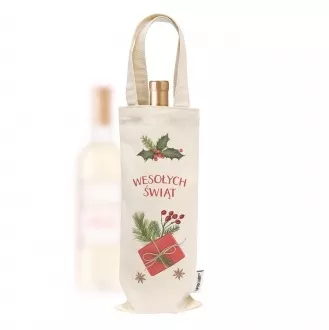 Torebka na alkohol "Wesołych świąt"