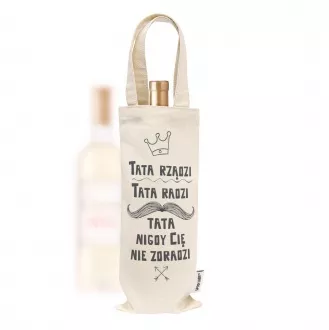 Torebka na alkohol "Tata rządzi, tata radzi"