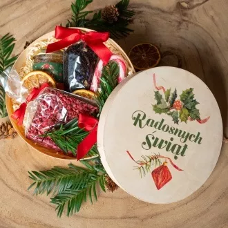Mini-zestaw w łubiance Radosnych Świąt