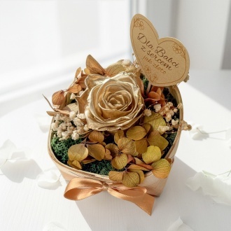 Wieczna z�ota r�a dla Babci o z�otym sercu