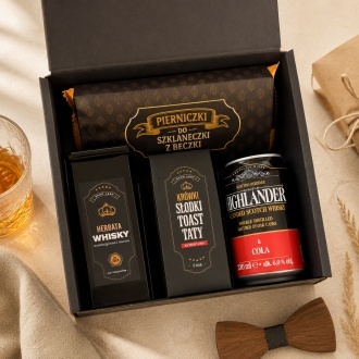 Zestaw z drinkiem whisky dla Taty