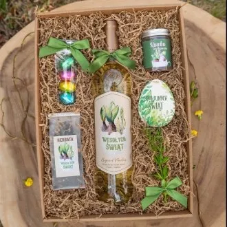 Zestaw z bia�ym winem na Wielkanoc