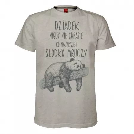 Koszulka mska z imieniem "Nie chrapie, sodko mruczy" 
