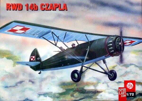 Samolot RWD 14B Czapla model plastikowy