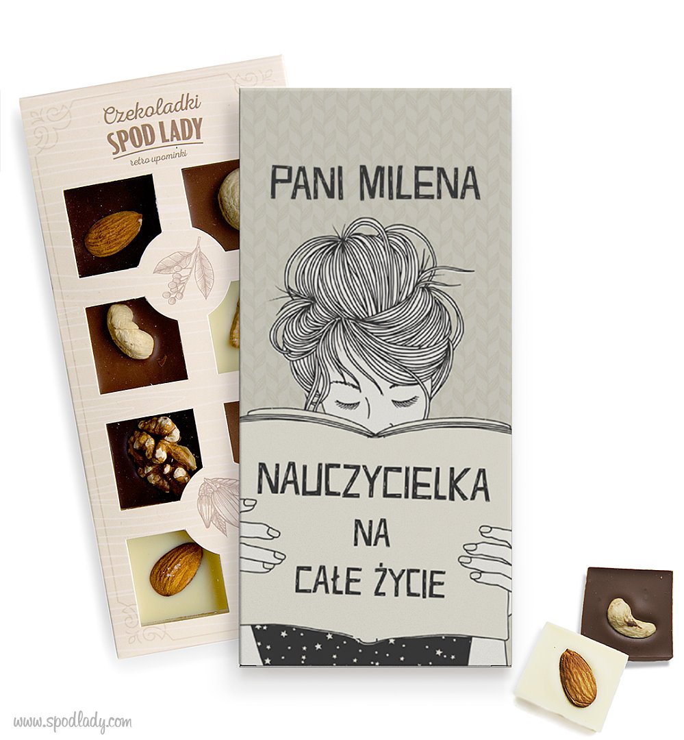 Czekoladki "Nauczycielka na cae ycie" z dedykacj