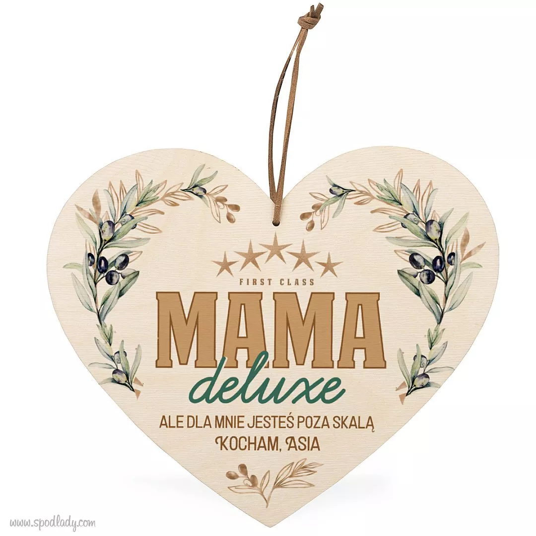 Personalizowane serce "Mama deluxe"