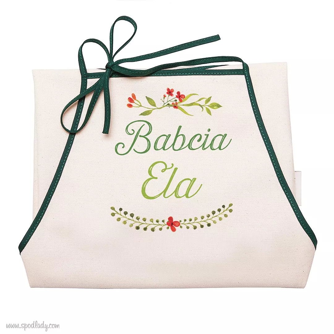 pFartuszek z imieniem dla Babci