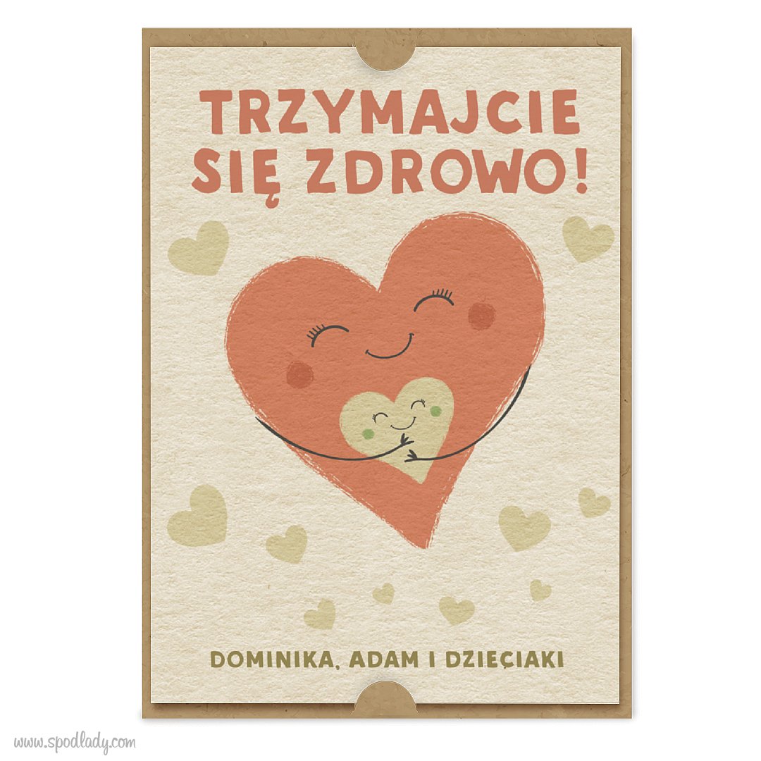 Kartka "Trzymajcie si zdrowo"