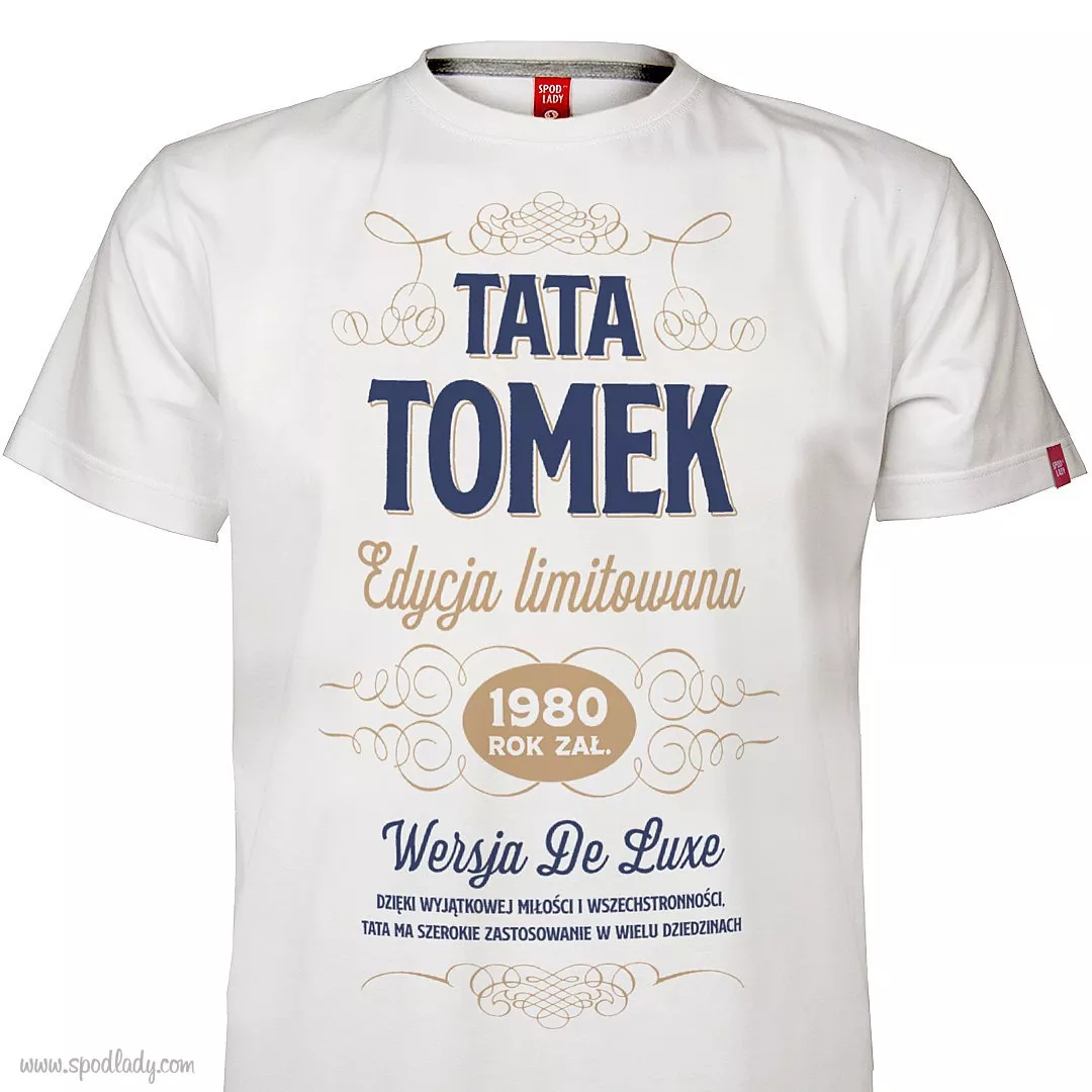 Koszulka z imieniem "Tata - edycja limitowana"