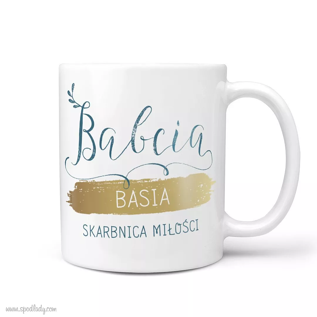 Kubek personalizowany "Babcia - skarbnica mioci"