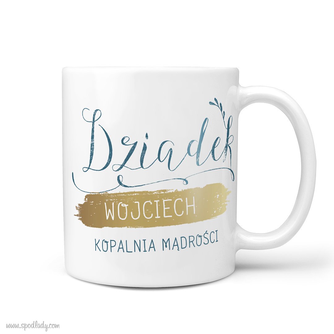 Kubek personalizowany "Dziadek - kopalnia mdroci"