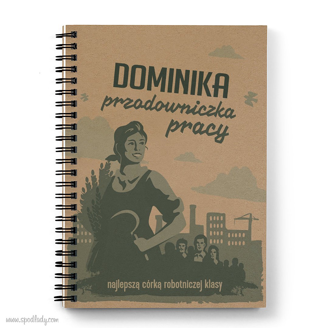 Notes "Przodowniczka" z imieniem