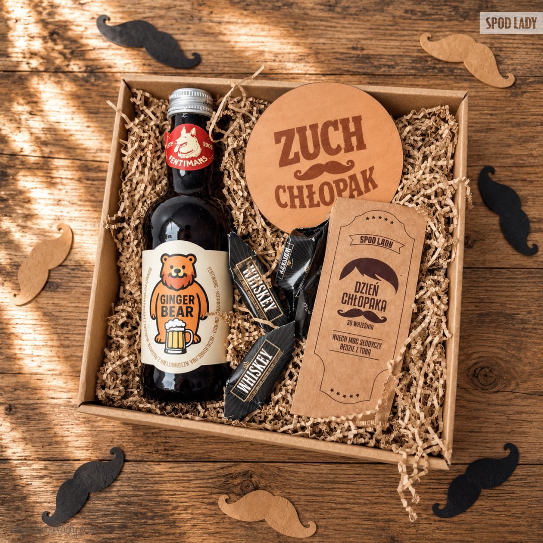 Zestaw w kartoniku "Ginger Bear" na Dzie� Ch�opaka