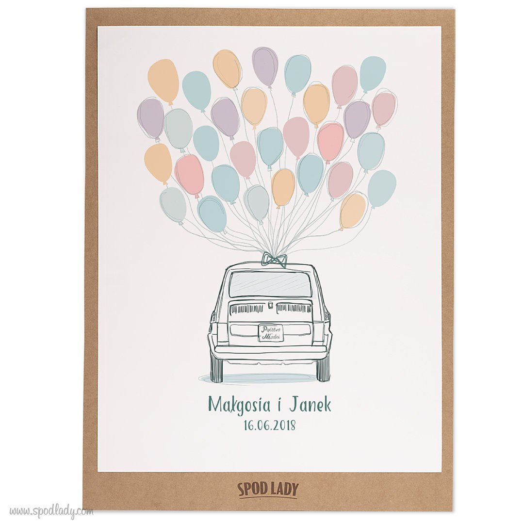 Obrazek "Maluch" do podpisania plakat w ramie