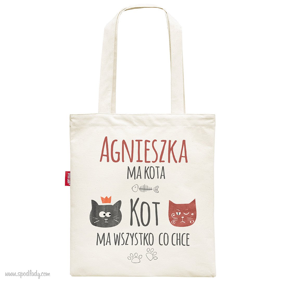 Personalizowana torba dla wielbicielki kotów