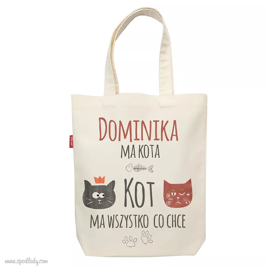 Personalizowana torba dla wielbicielki kotw