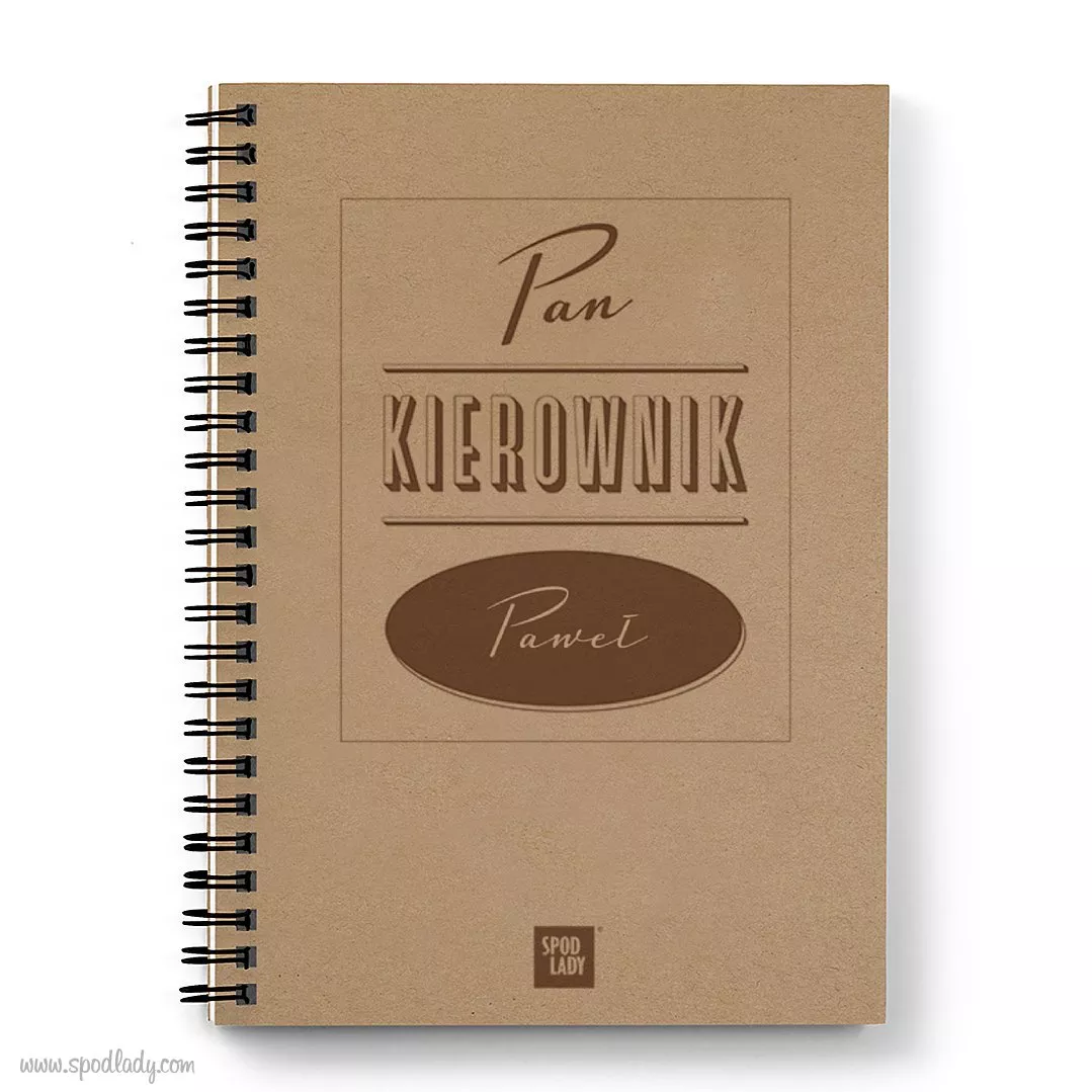 Personalizowany notatnik "Pan Kierownik"