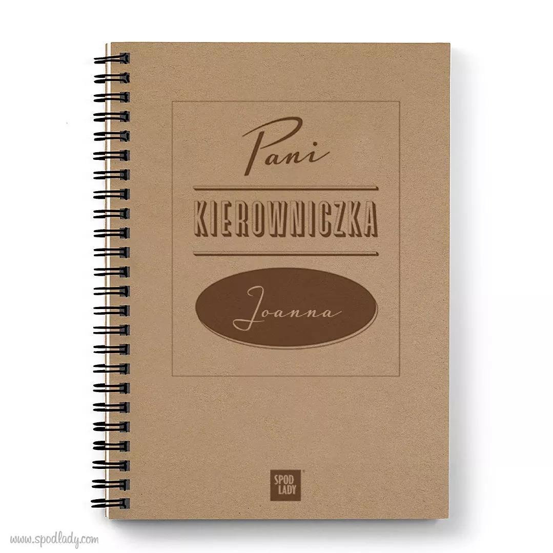 Personalizowany notes "Pani Kierowniczka"