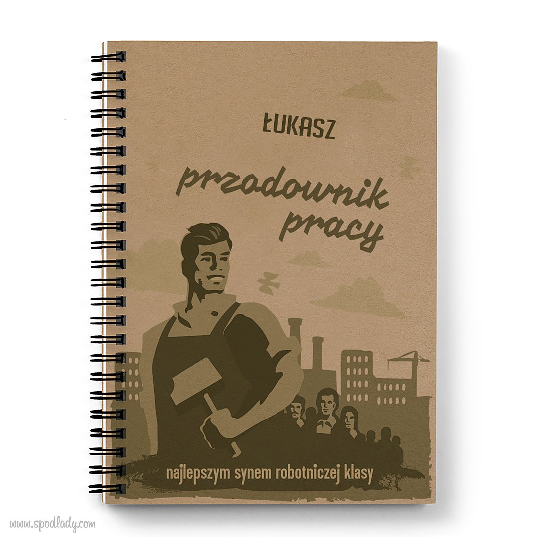 Personalizowany notes "Przodowniczka pracy"