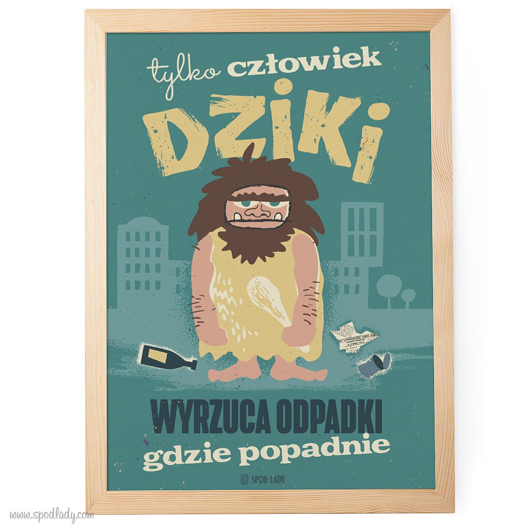 Plakat "Dziki czowiek"