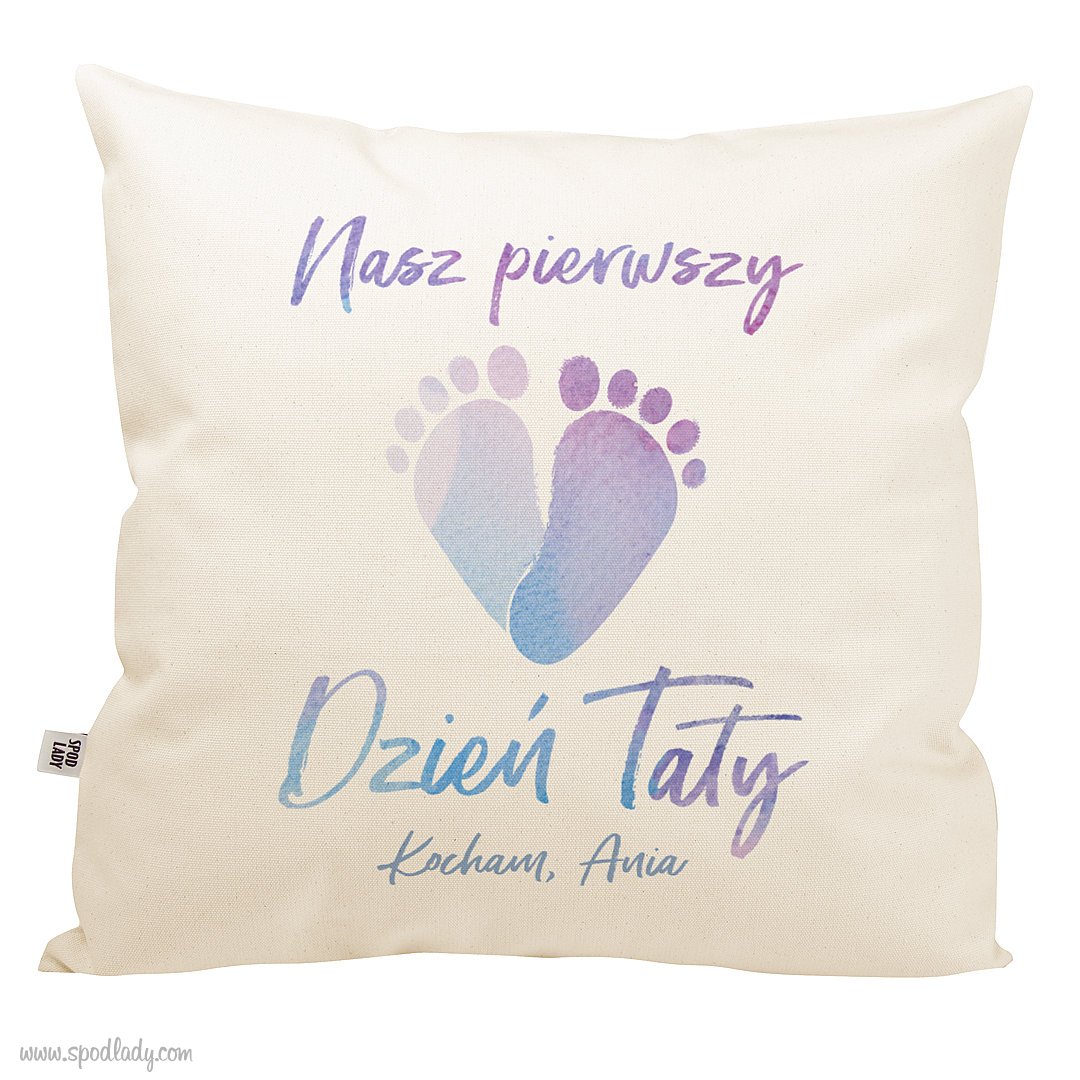 Personalizowana poduszka "Pierwszy dzie taty"