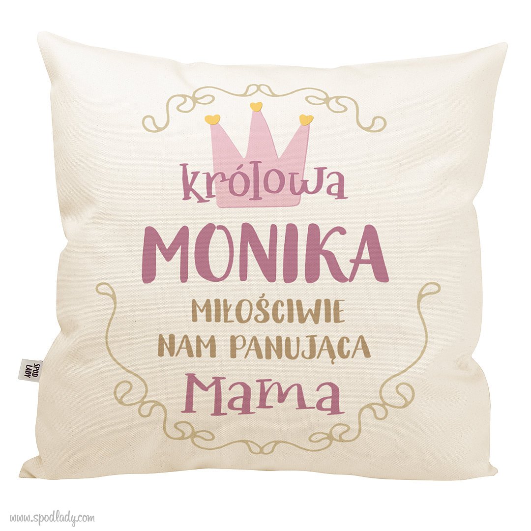 Poduszka z imieniem "Krlowa mama"