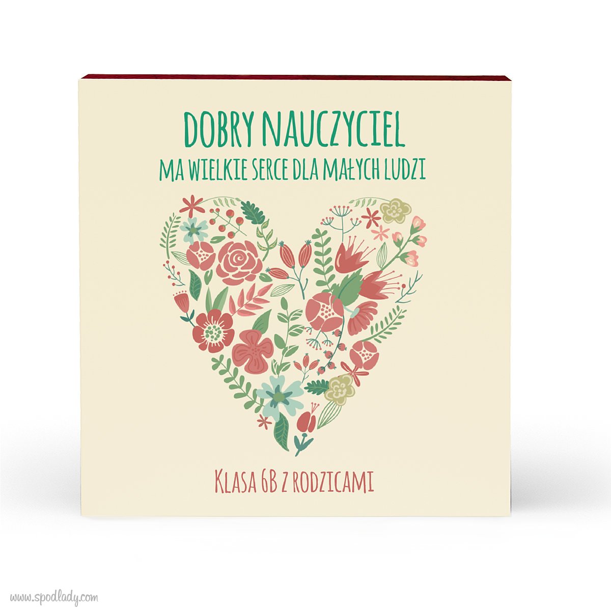 Serce piernikowe "Nauczyciel Ma Wielkie Serce"