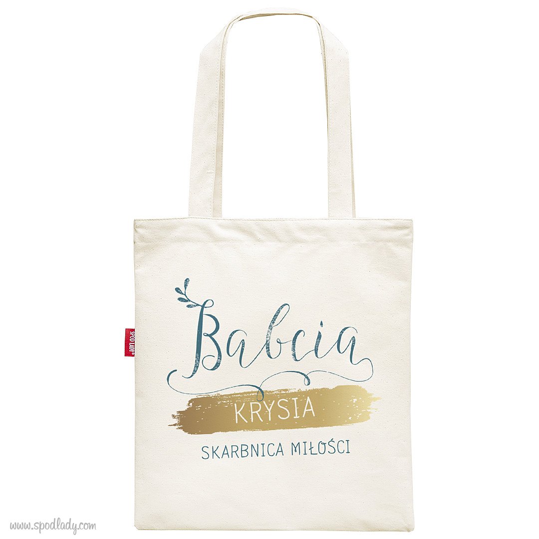 Torba z imieniem "Babcia - skarbnica mioci"