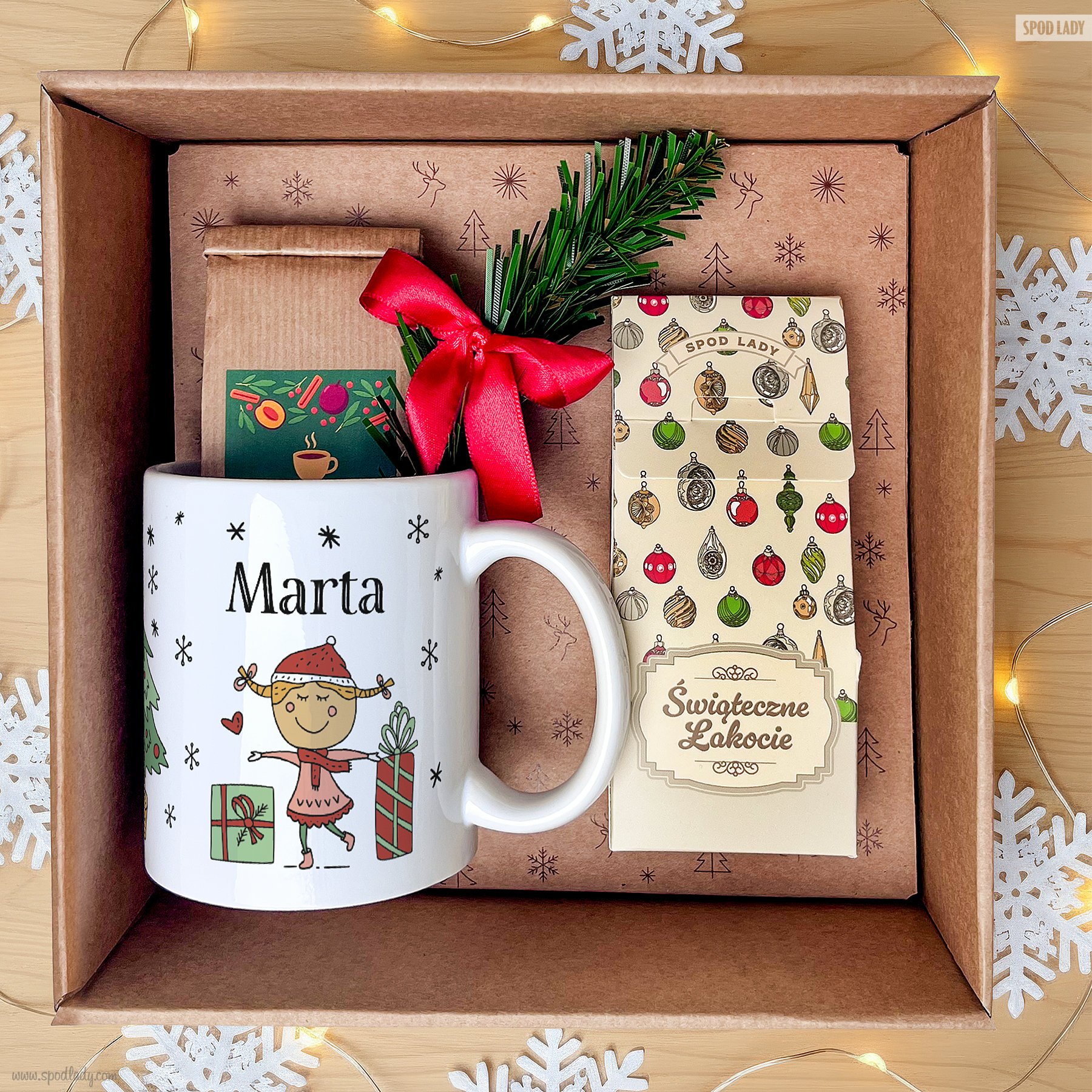 Zestaw �wi�teczny z imieniem dla niej