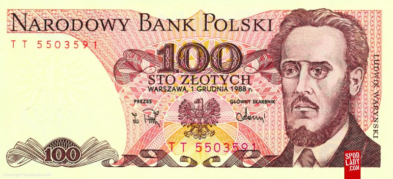 Element - Reprint banknotu 100 z