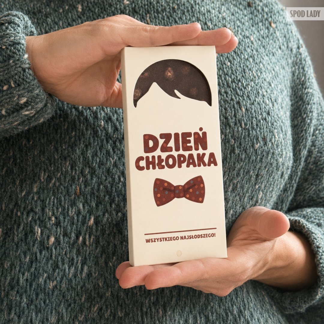 Czekolada Nussbeisser "Wszystkiego najs�odszego" w opakowaniu ecru
