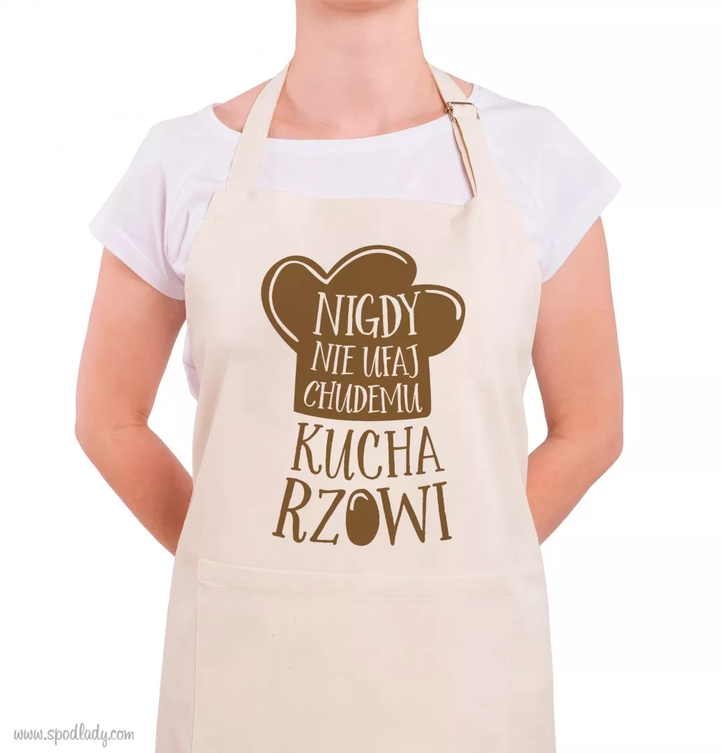 Fartuch "Nie ufaj chudemu kucharzowi"