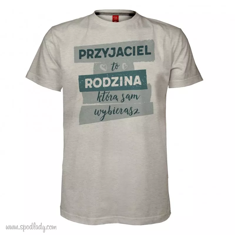 Koszulka mska "Przyjaciel to rodzina"