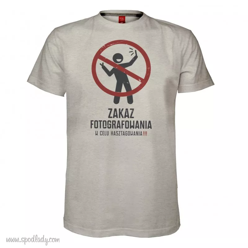 Koszulka męska "Zakaz fotografowania"