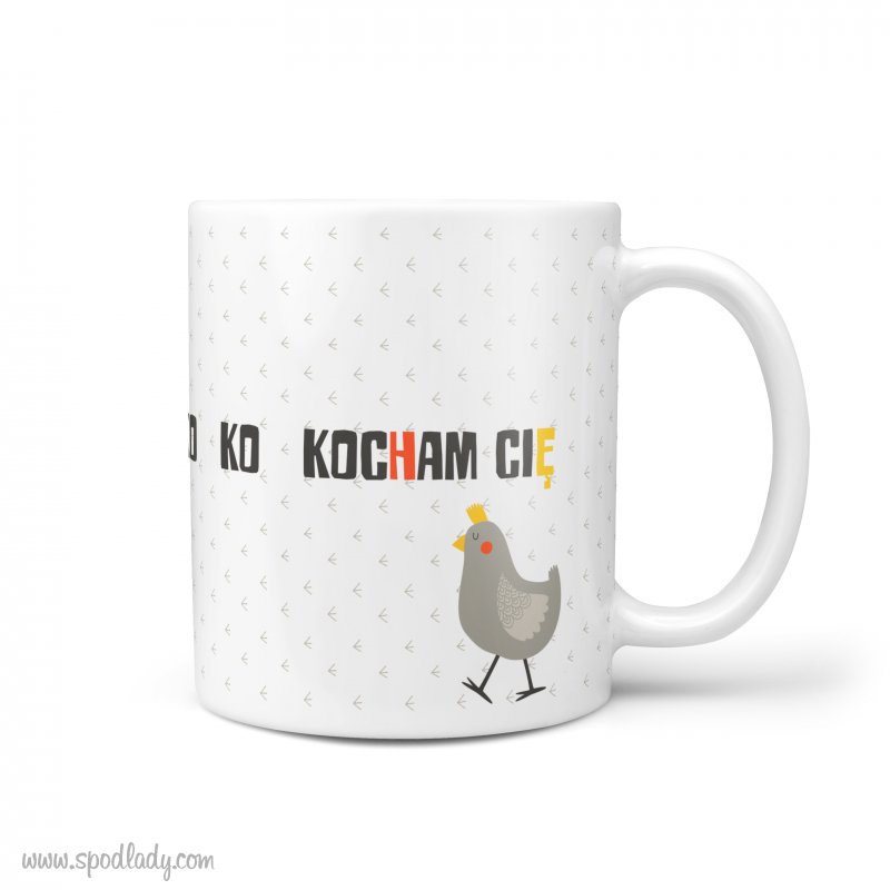 Kubek "Ko, ko, ko... Kocham Ci"