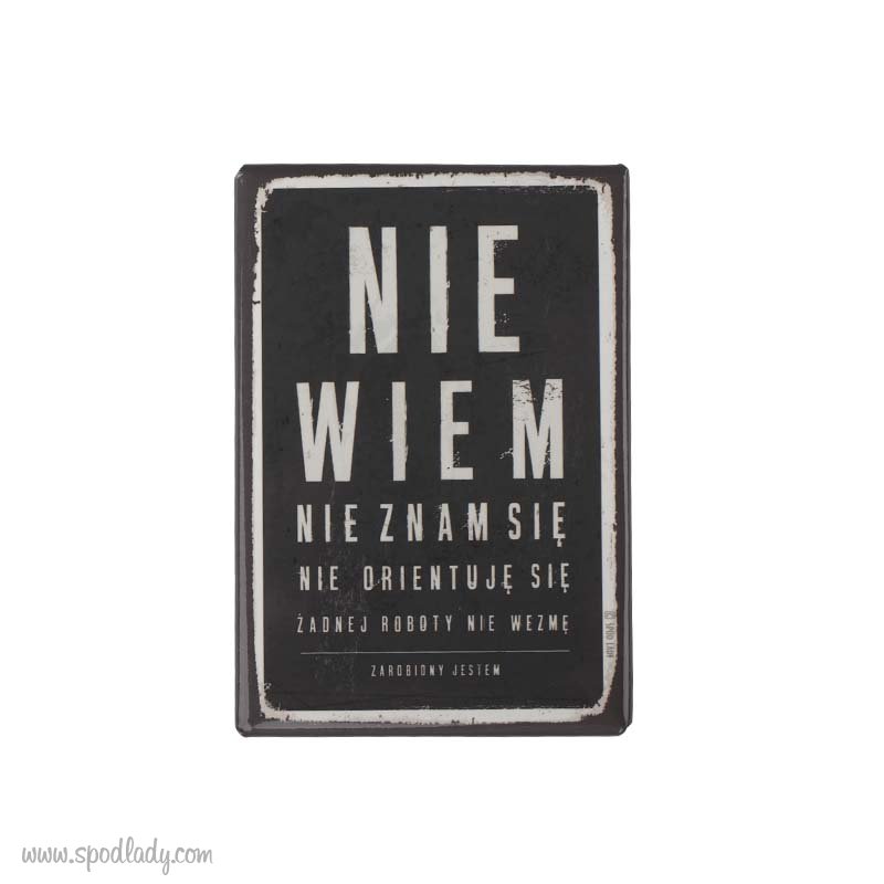 Magnes "Nie wiem"