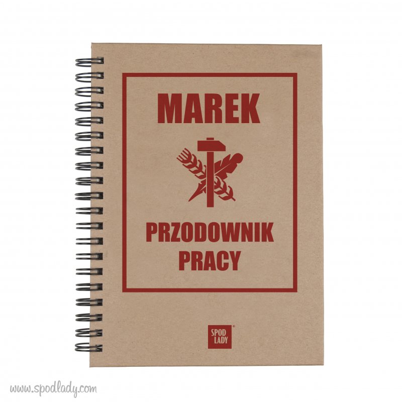 Personalizowany notes "Przodownik pracy"