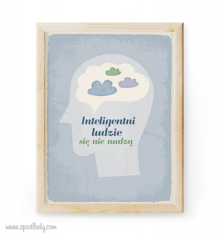 Plakat "Ludzie inteligentni"