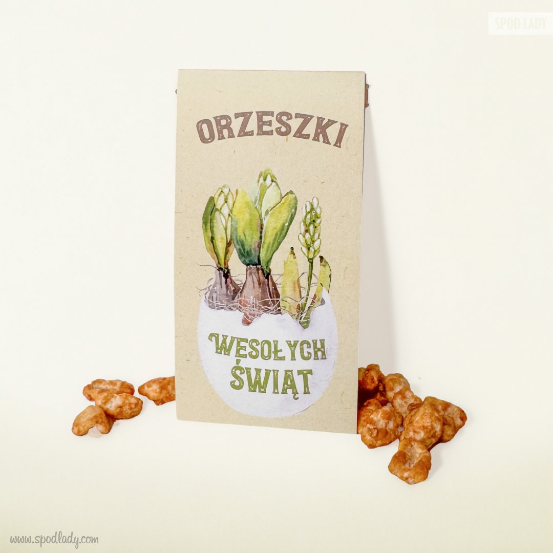 Wielkanocny upominek - orzeszki w owijce