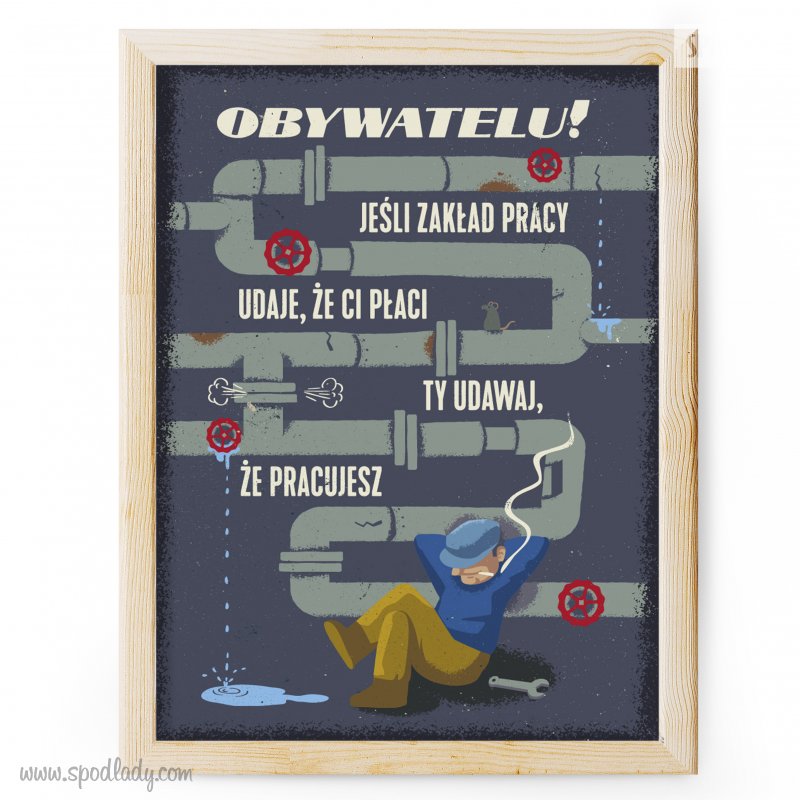 Plakat w ramce "Jeli zakad udaje"