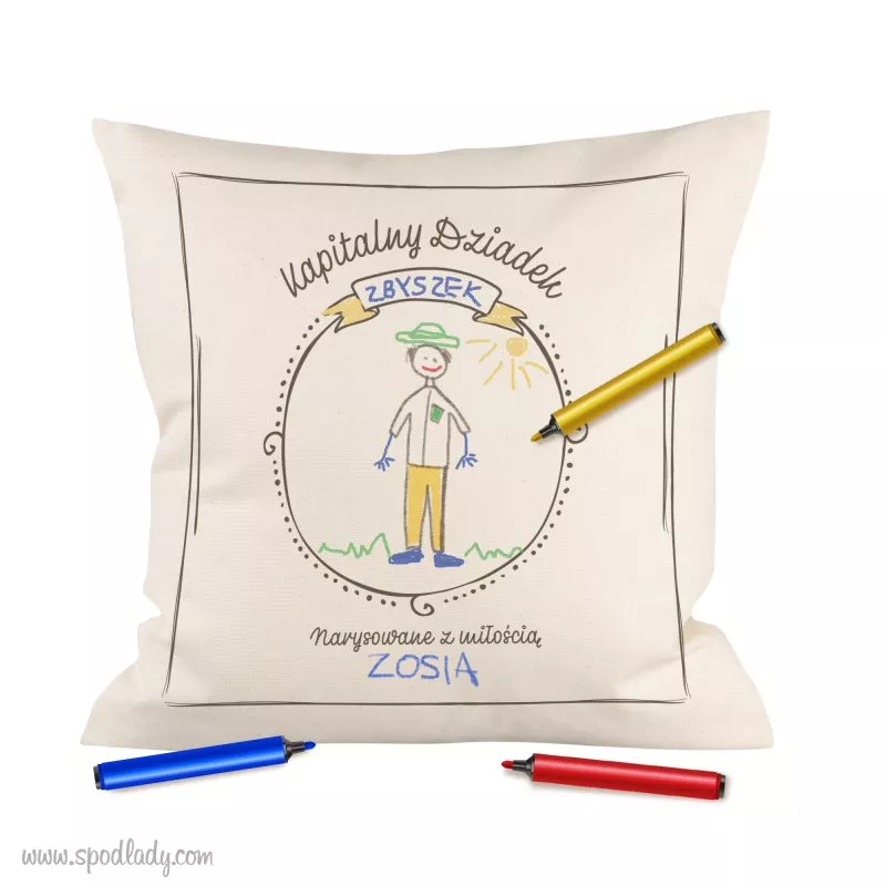 Poduszka "Portret Dziadka"