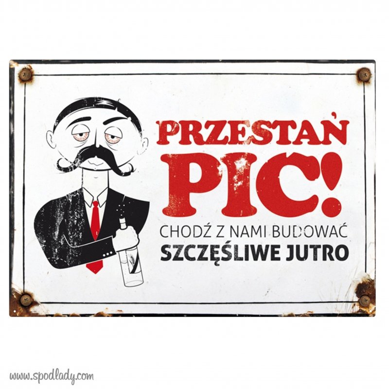 Tablica "Przesta pi..." 