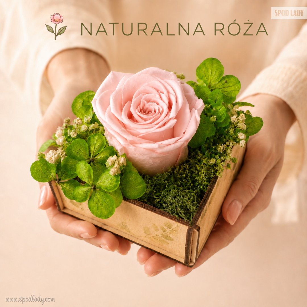 R�owa - Naturalna wieczna r�a w skrzyneczce