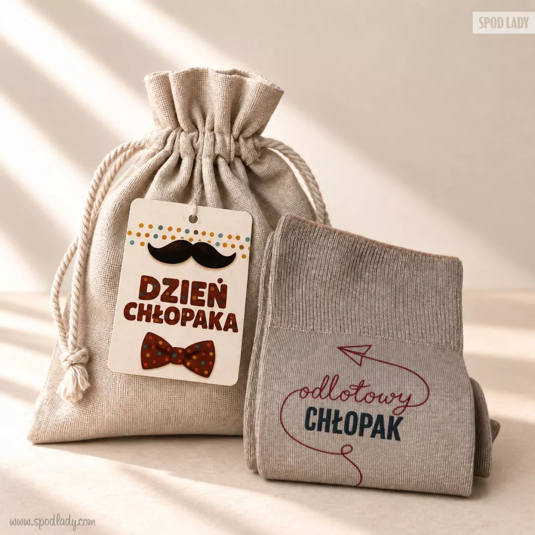 Skarpety w woreczku dla "Odlotowego Ch�opaka"