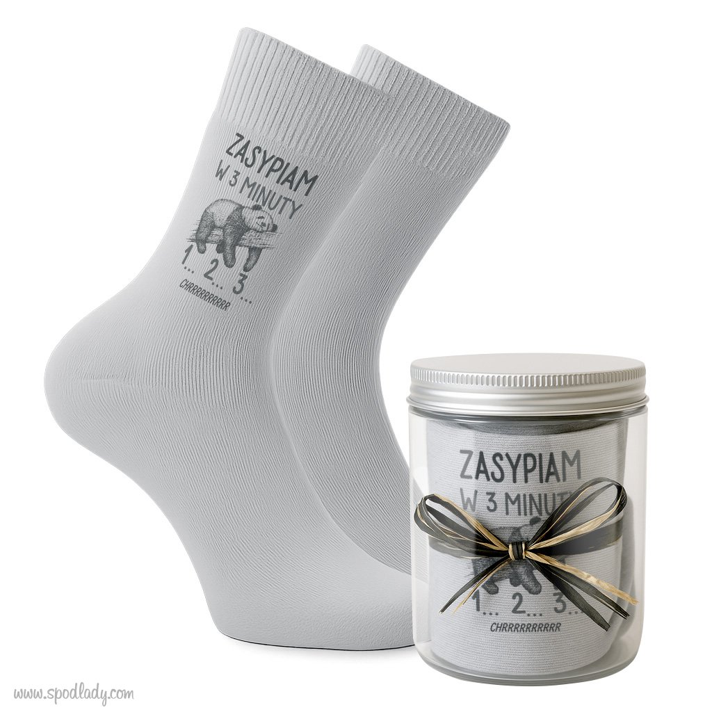 Skarpety w soiczku "Zasypiam w 3 minuty"