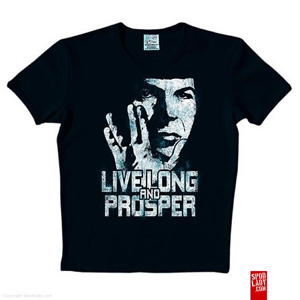 Koszulka slimfit "Star Trek - Live long and prosper"