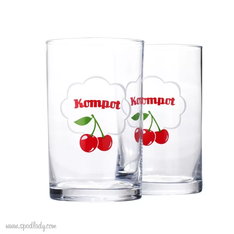 Komplet szklanek do kompotu 