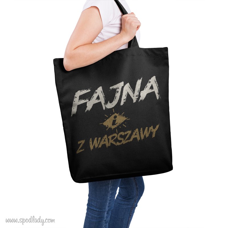 Torba XXL "Fajna z Warszawy"